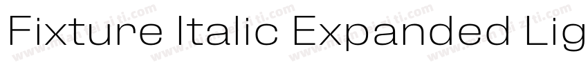 Fixture Italic Expanded Light字体转换